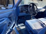 1996 Ford F250 XLT Extended Cab 4x4 Blue Interior