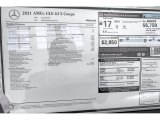 2021 Mercedes-Benz GLE 63 S AMG 4Matic Coupe Window Sticker