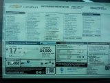 2021 Chevrolet Colorado Z71 Extended Cab 4x4 Window Sticker