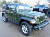 2021 Jeep Wrangler Unlimited Freedom Edition 4x4 Front 3/4 View