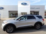2021 Iconic Silver Metallic Ford Explorer XLT 4WD #140804951