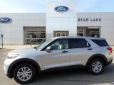2021 Iconic Silver Metallic Ford Explorer 4WD #140804950