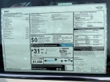 2021 Mini Hardtop Cooper 4 Door Window Sticker