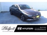 2021 Portofino Gray Hyundai Elantra Limited #140956370