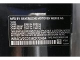 2021 8 Series Color Code for Black Sapphire Metallic - Color Code: 475
