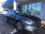 2021 Portofino Gray Hyundai Sonata SEL Hybrid #140996191