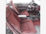 1987 Chevrolet El Camino SS Sport Maroon Interior