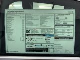 2021 BMW 3 Series 330i Sedan Window Sticker