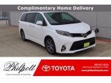 2019 Super White Toyota Sienna SE #141060524