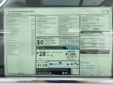 2021 BMW 5 Series 530i Sedan Window Sticker
