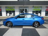 Electric Blue Nissan Sentra in 2020