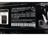 2021 GLE Color Code for Black - Color Code: 040