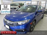2018 Aegean Blue Metallic Honda Civic EX-T Sedan #141139406