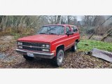 1990 Fire Red Chevrolet Blazer Scottsdale 4x4 #141158473