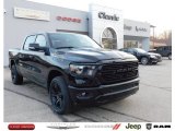 2021 Diamond Black Crystal Pearl Ram 1500 Big Horn Crew Cab 4x4 #141184270