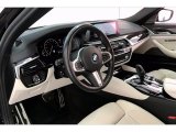 2019 BMW 5 Series M550i xDrive Sedan Ivory White Interior