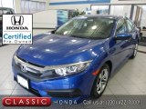 2018 Aegean Blue Metallic Honda Civic LX Sedan #141232392