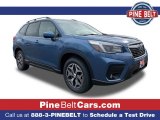 2021 Horizon Blue Pearl Subaru Forester 2.5i Premium #141234405