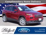 2017 Deep Cherry Red Crystal Pearl Jeep Cherokee Limited #141247609