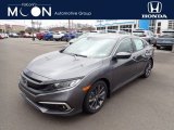 2021 Modern Steel Metallic Honda Civic EX Sedan #141270574