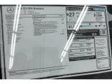 2018 Mercedes-Benz SLC 300 Roadster Window Sticker