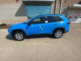 2021 Blue Flame Toyota RAV4 LE #141306523