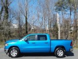 2021 Hydro Blue Pearl Ram 1500 Laramie Crew Cab 4x4 #141306347