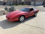 1990 Bright Red Chevrolet Corvette Coupe #141306342