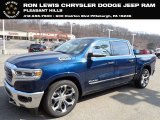 2021 Patriot Blue Pearl Ram 1500 Limited Crew Cab 4x4 #141332802