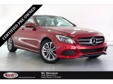 2018 designo Cardinal Red Metallic Mercedes-Benz C 300 Sedan #141363278