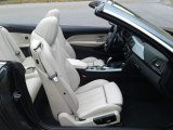 2015 BMW 4 Series 428i Convertible Ivory White and Black Interior