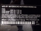 2021 2 Series Color Code for Black Sapphire Metallic - Color Code: 475