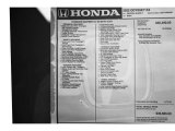 2022 Honda Odyssey EX Window Sticker