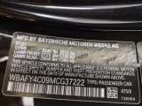2021 8 Series Color Code for Black Sapphire Metallic - Color Code: 475