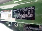 2021 Soul Color Code for Undercover Green - Color Code: GEA