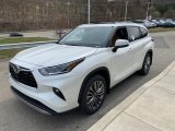 2021 Toyota Highlander Platinum AWD Front 3/4 View