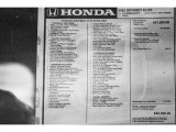 2022 Honda Odyssey Elite Window Sticker