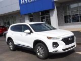 2019 Quartz White Hyundai Santa Fe SEL AWD #141525067