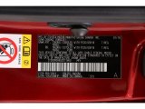 2016 RX Color Code for Matador Red Mica - Color Code: 3R1