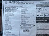 2021 Ram 1500 Long Horn Crew Cab 4x4 Window Sticker