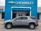 2021 Satin Steel Metallic Chevrolet Traverse LT AWD #141620563