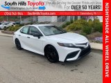 Super White Toyota Camry in 2021