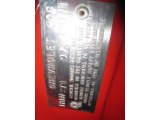 1968 Chevrolet Corvette Convertible Info Tag