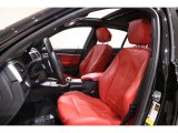 2018 BMW 3 Series 340i xDrive Sedan Coral Red Interior