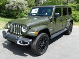 2021 Jeep Wrangler Unlimited Sahara 4xe Hybrid Front 3/4 View