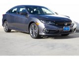 2021 Modern Steel Metallic Honda Civic EX Sedan #141839482