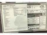 2021 Mercedes-Benz E 350 Sedan Window Sticker