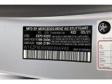 2021 E Color Code for Cirrus Silver Metallic - Color Code: 922