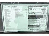 2021 Mercedes-Benz E 350 Sedan Window Sticker