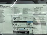2022 Mini Hardtop Cooper S 2 Door Window Sticker